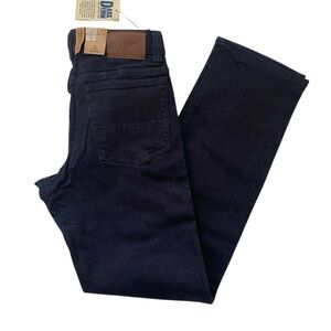 Prana Men’s Dark Wash Straight Leg Standard Fit Blue Jeans